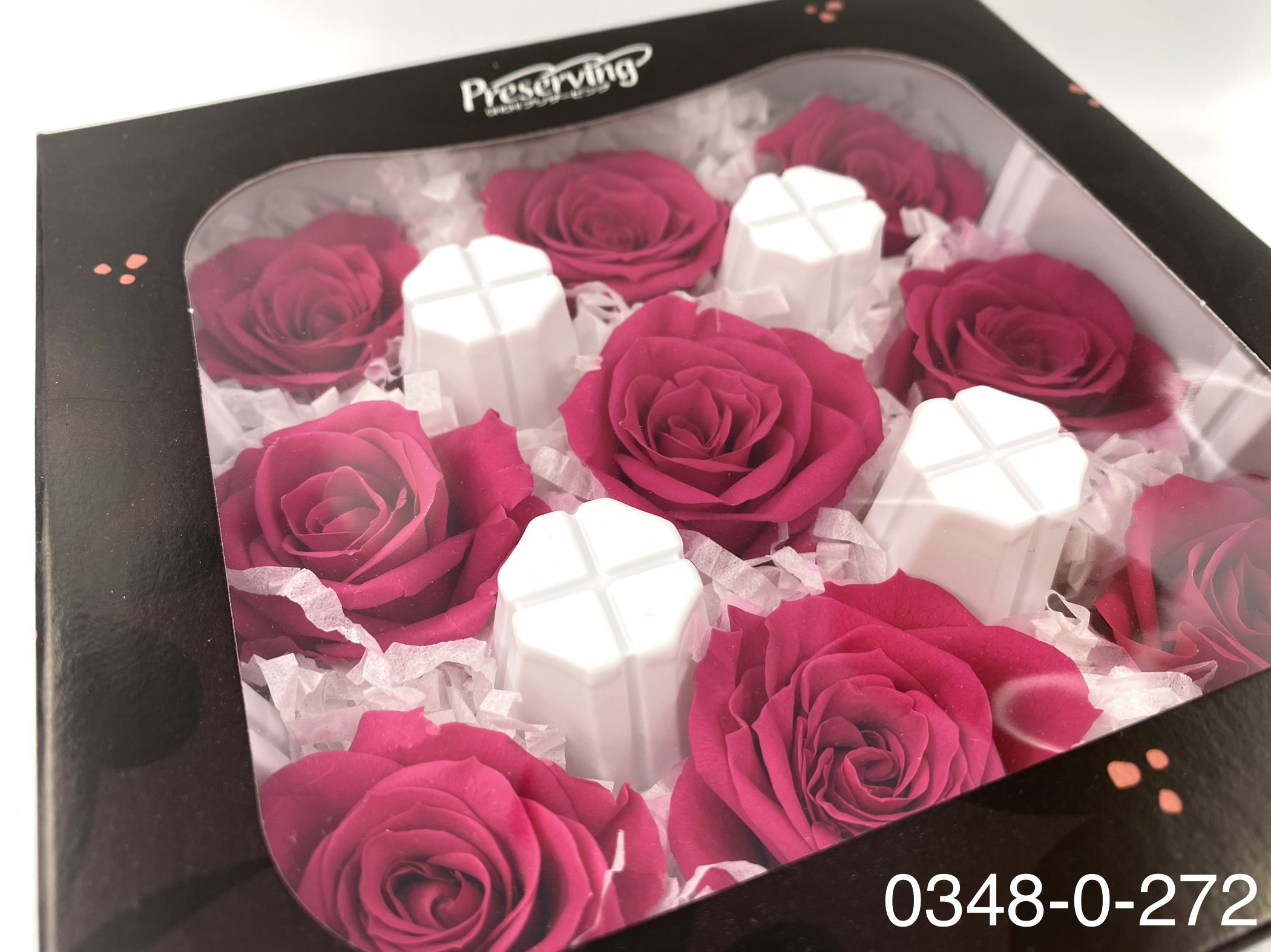 日本不凋中輪玫瑰(9朵) 03480-272