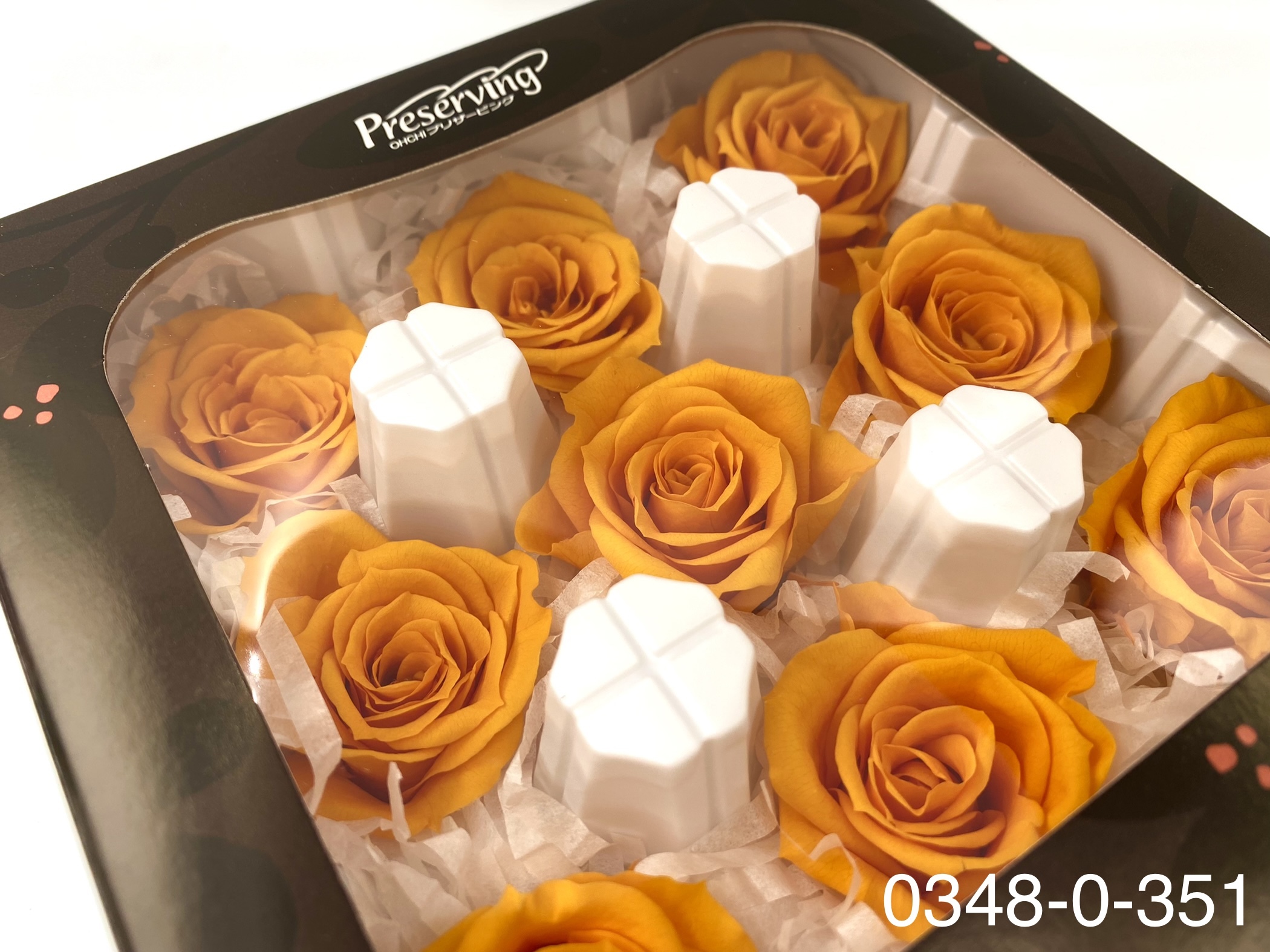 日本不凋中輪玫瑰(9朵) 03480-351