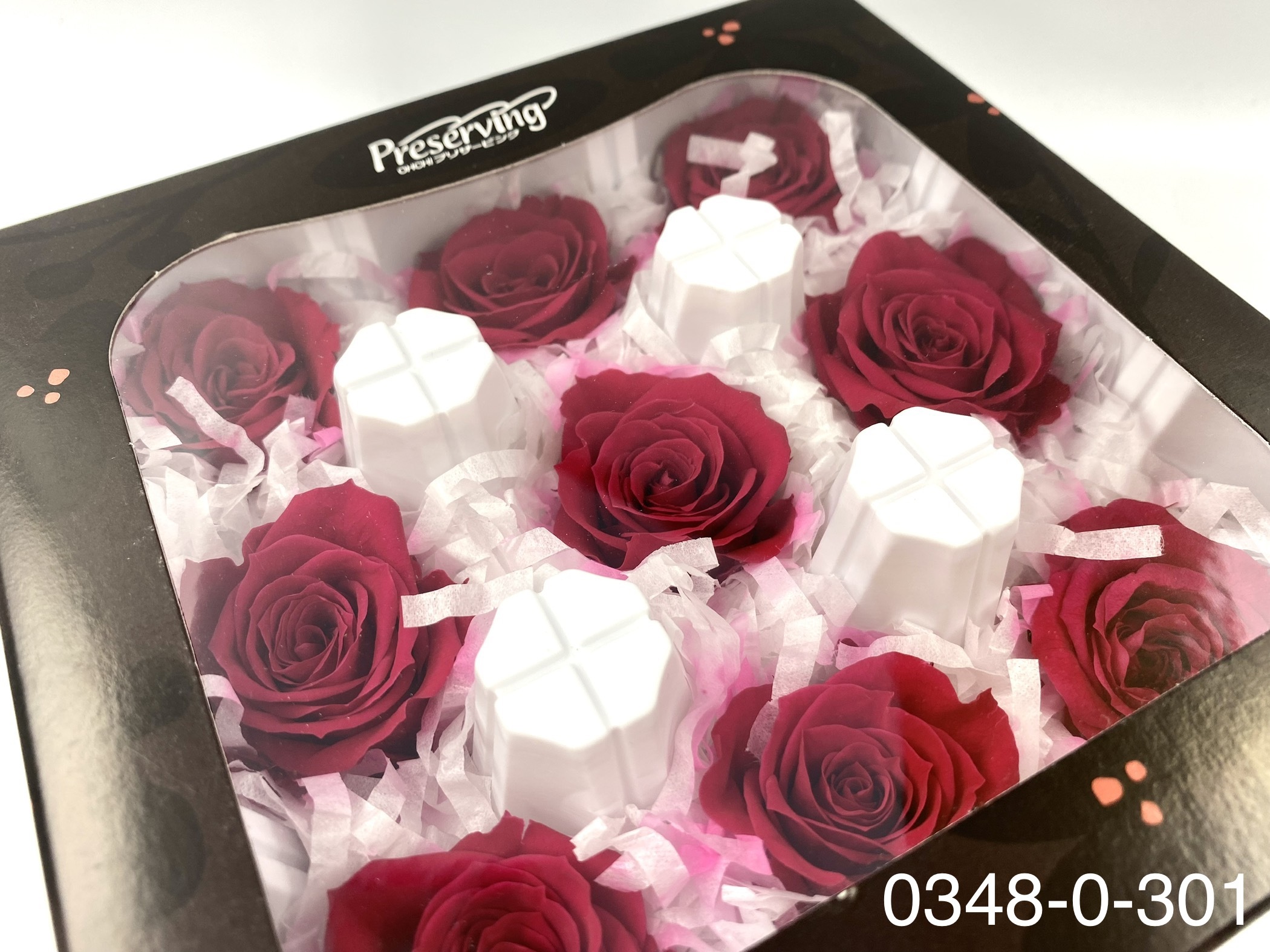 日本不凋中輪玫瑰(9朵) 03480-301