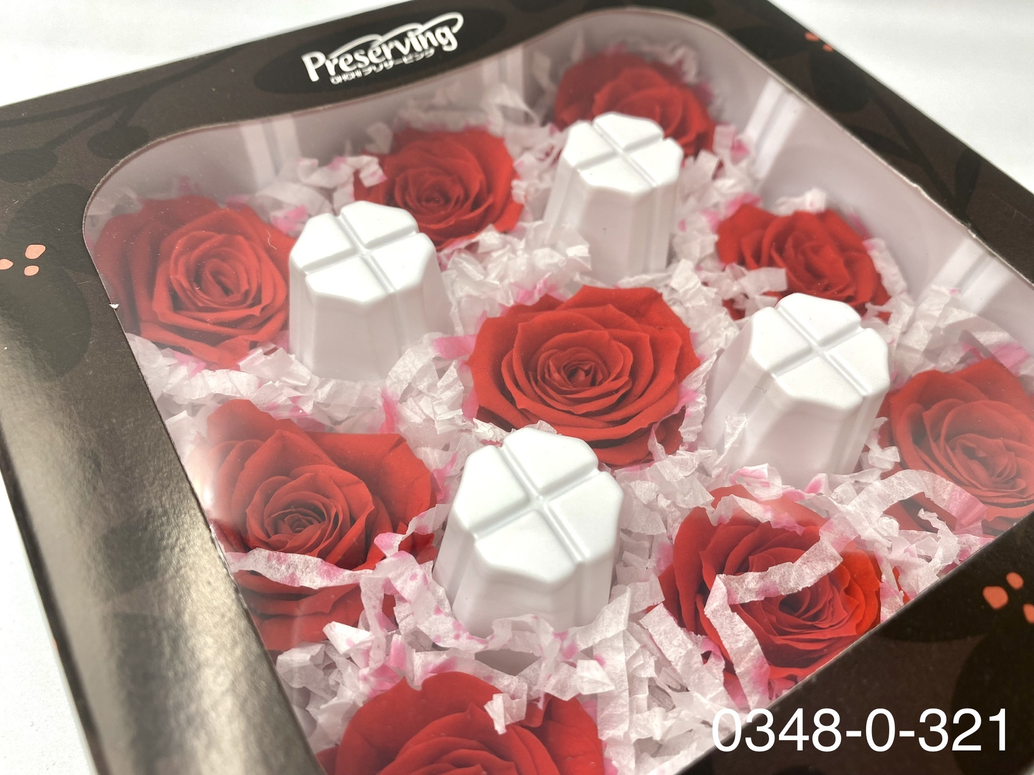 日本不凋中輪玫瑰(9朵) 03480-321