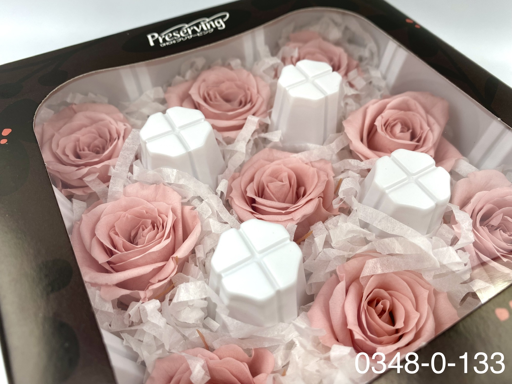 日本不凋中輪玫瑰(9朵) 03480-133