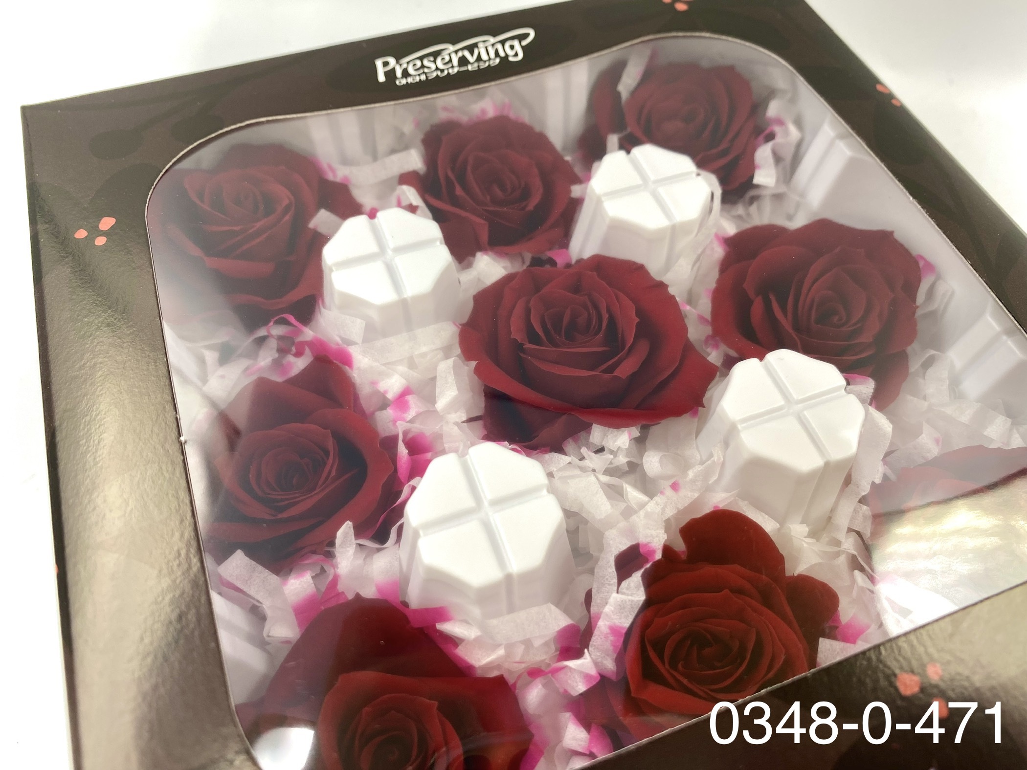 日本不凋中輪玫瑰(9朵) 03480-471