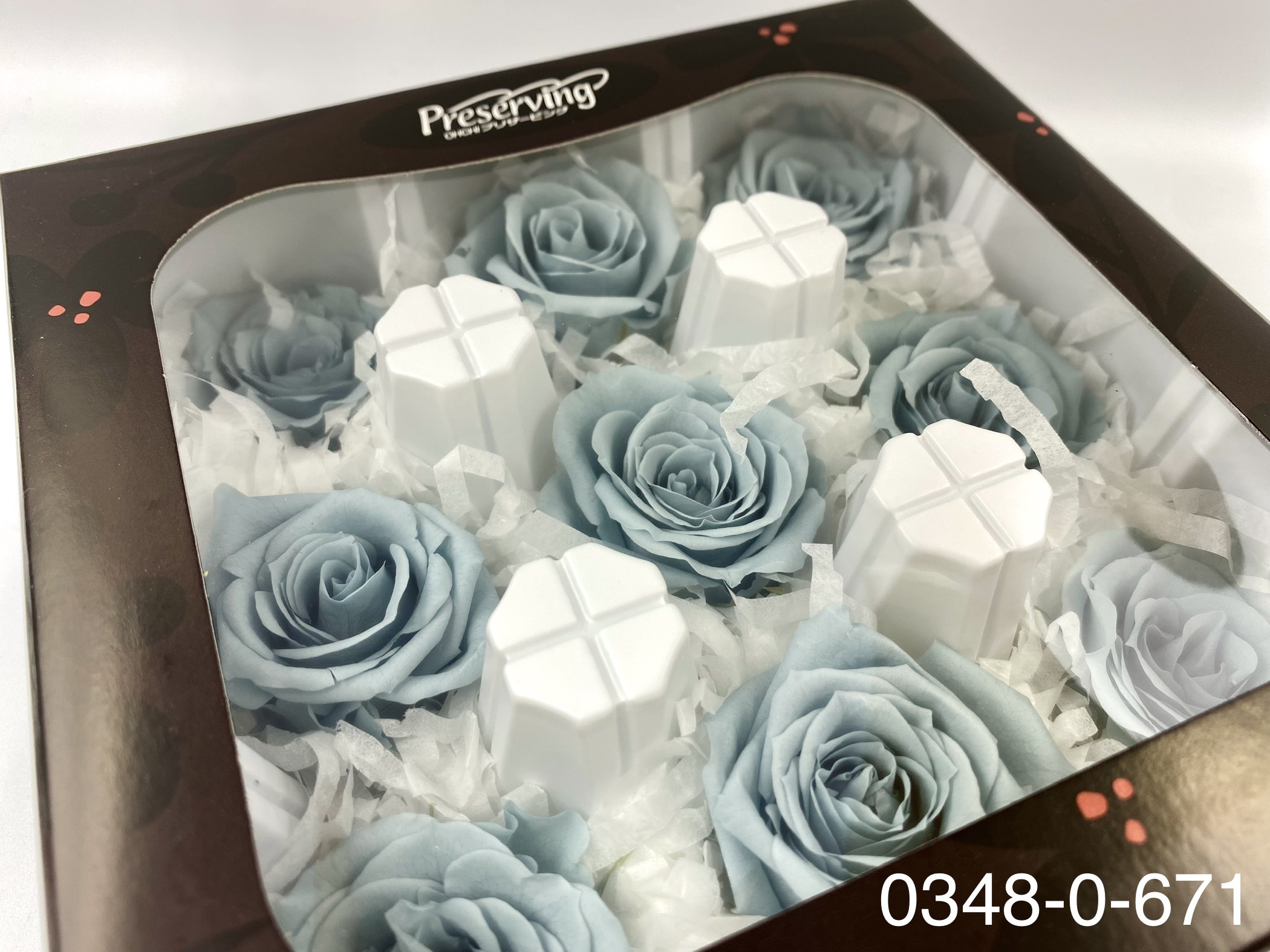 日本不凋中輪玫瑰(9朵) 03480-671