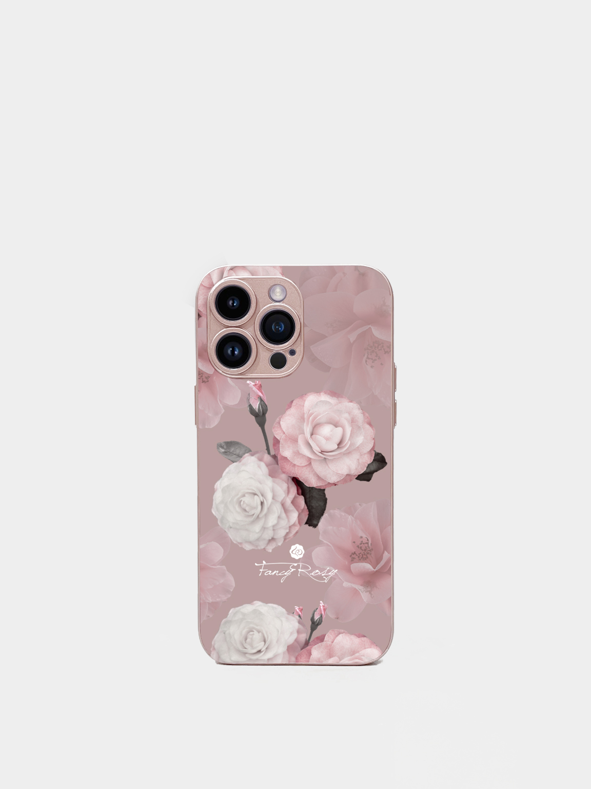 鏡面手機殼 Camellia 連手機背帶套裝