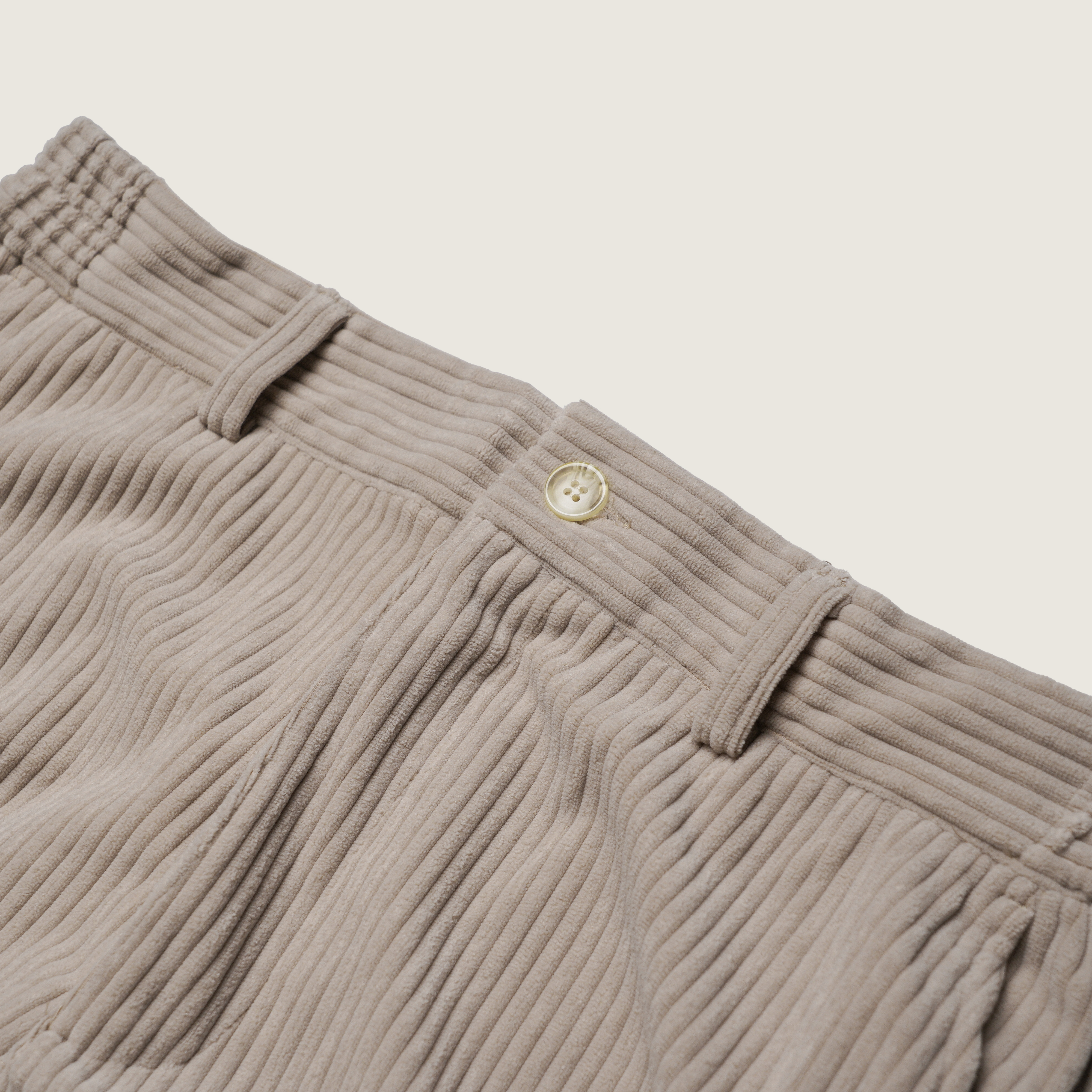 P.B.P - Corduroy Tapered Pants - Off White