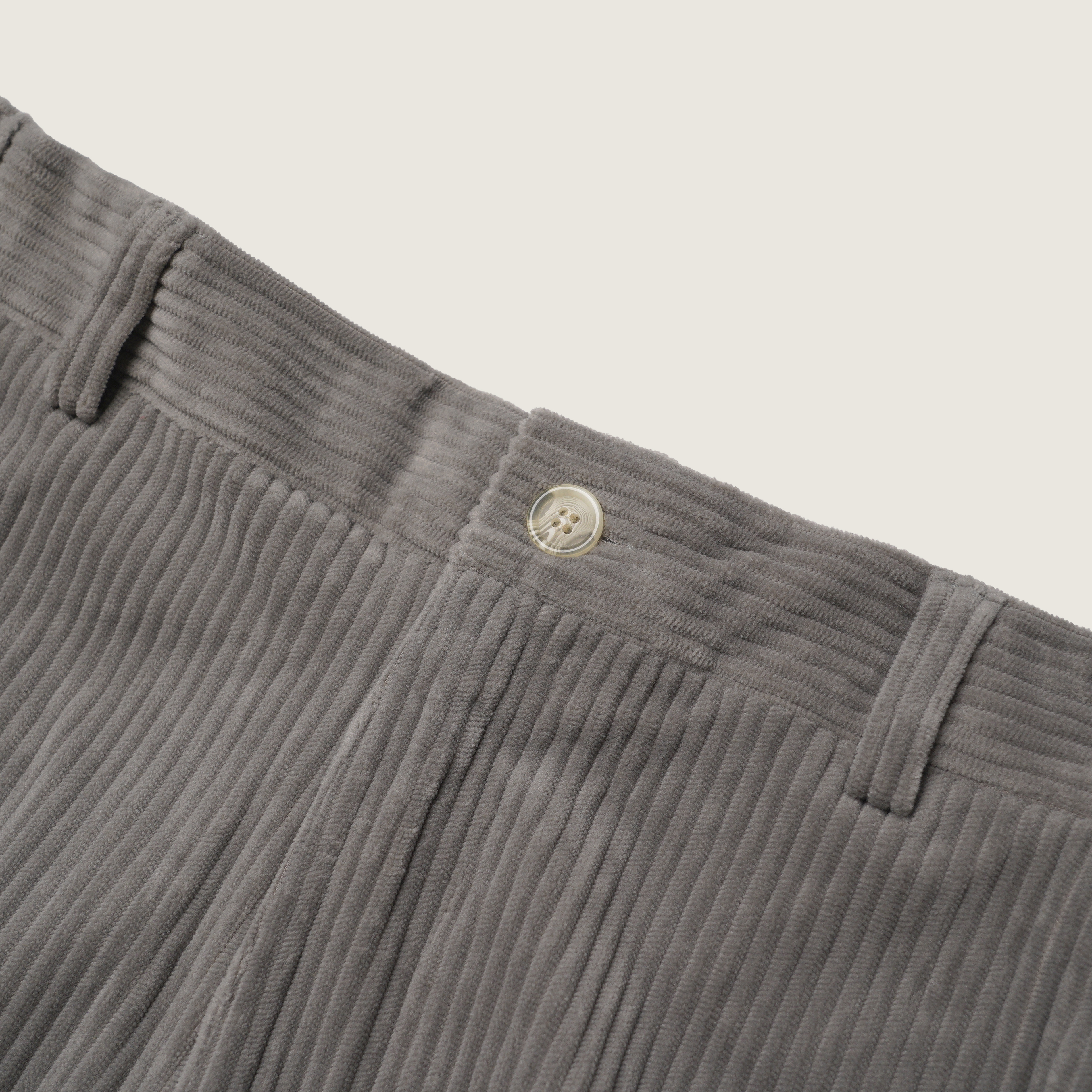 P.B.P - Corduroy Tapered Pants - Light Gray