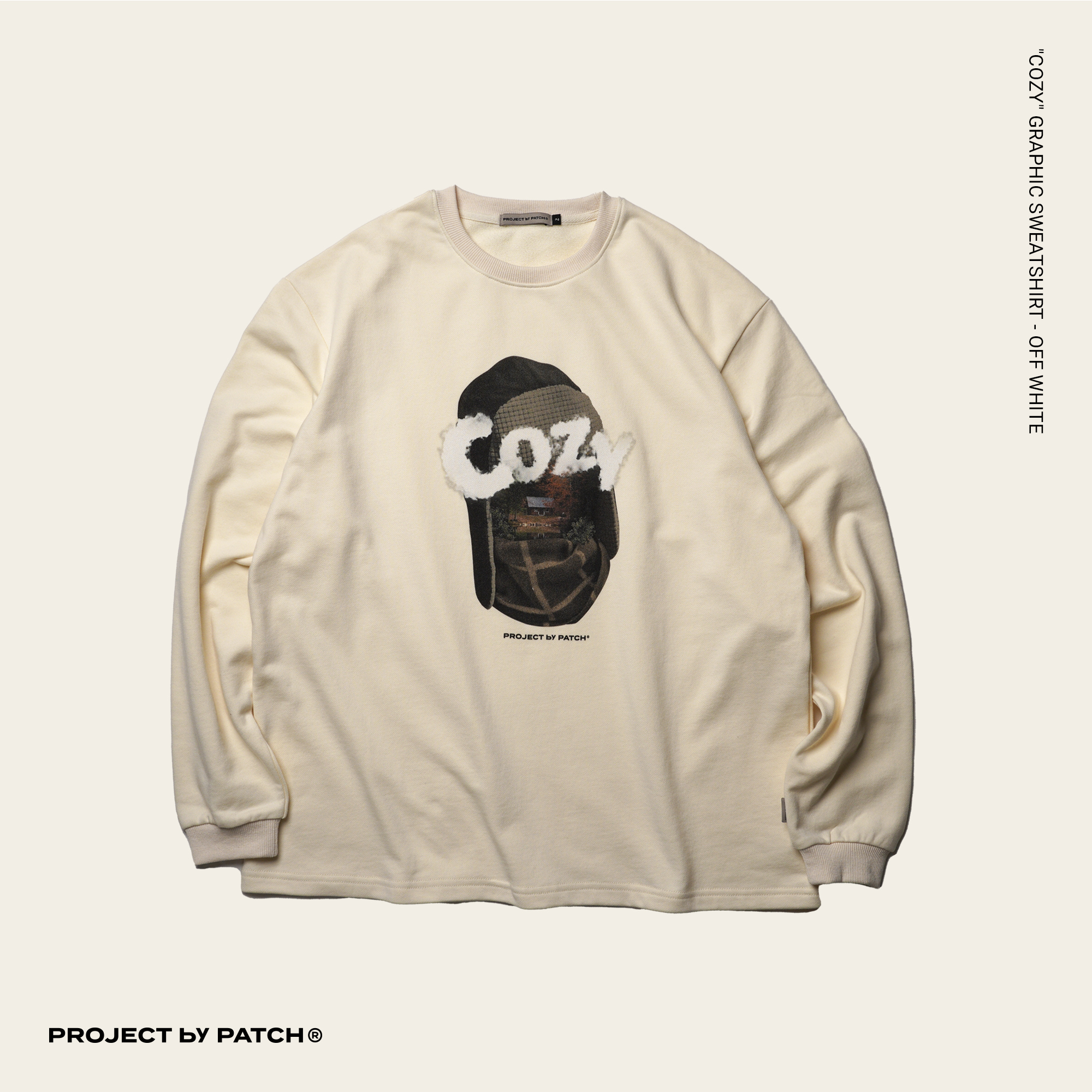 P.B.P - “COZY” GRAPHIC SWEATSHIRT - Off White