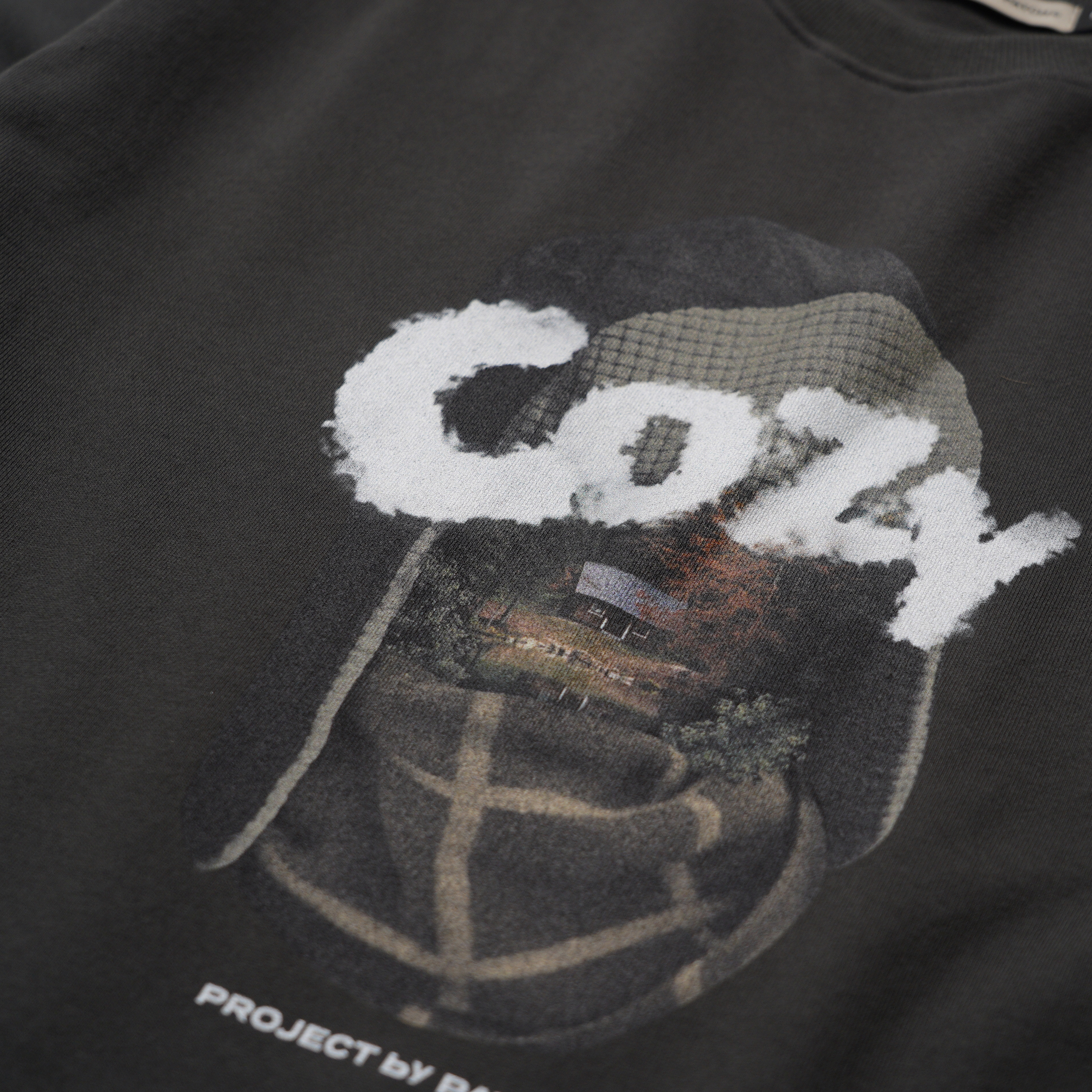 P.B.P - “COZY” GRAPHIC SWEATSHIRT - Charcoal Gray