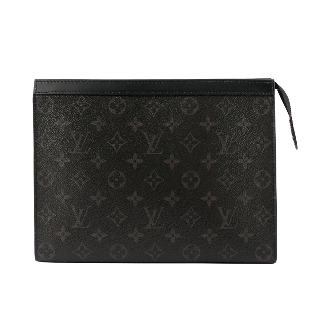 【LOUIS VUITTON】Pochette Voyage Monogram 塗層帆布萬用手拿包