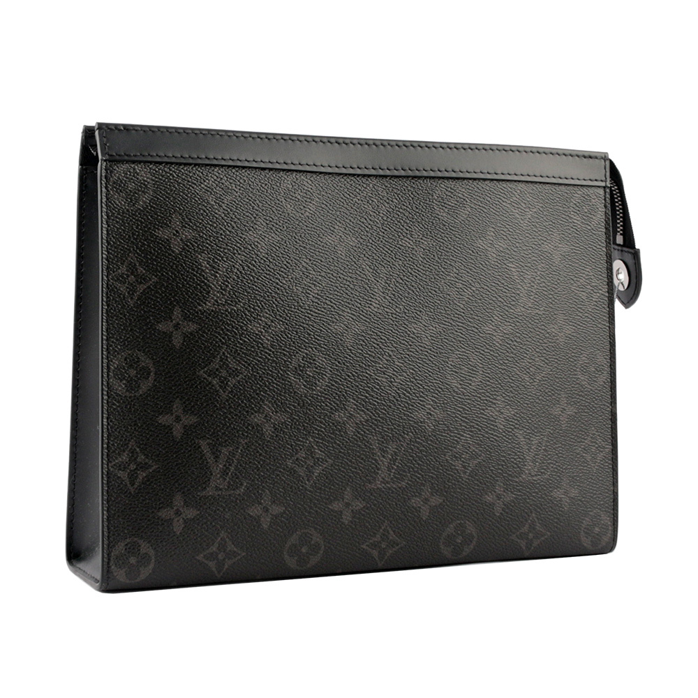 【LOUIS VUITTON】Pochette Voyage Monogram 塗層帆布萬用手拿包