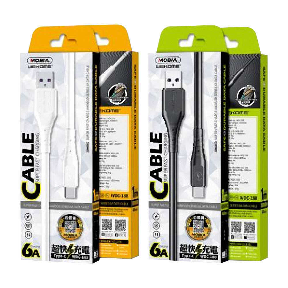 MOBIA快充線(WDC-188) (TYPE-C/蘋果/安卓)