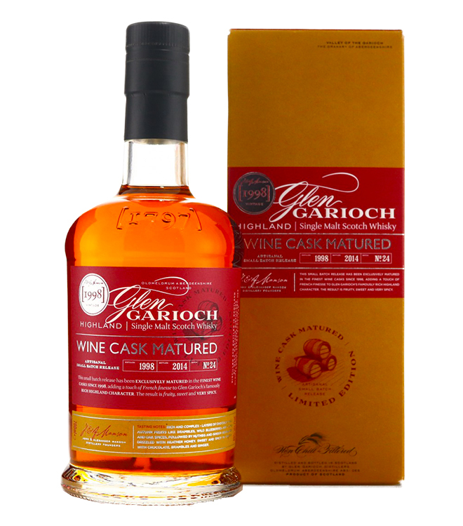 Glen Garioch 15YRS (1998-2014)  Wine Cask Matured 700mL