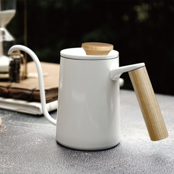 【Hook's嚴選】沖煮師咖啡壺600ml 手沖咖啡壺  細口長嘴304不鏽鋼家用咖啡壺