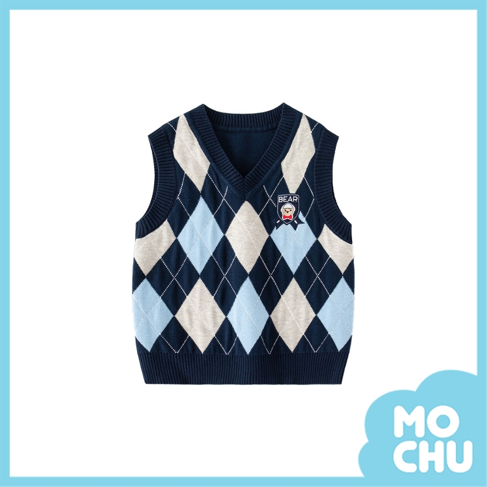 刺繡小熊休閒背心