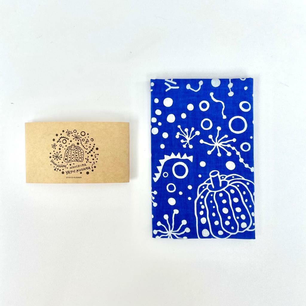 Yayoi Kusama Naoshima Tenugui (Blue & White)