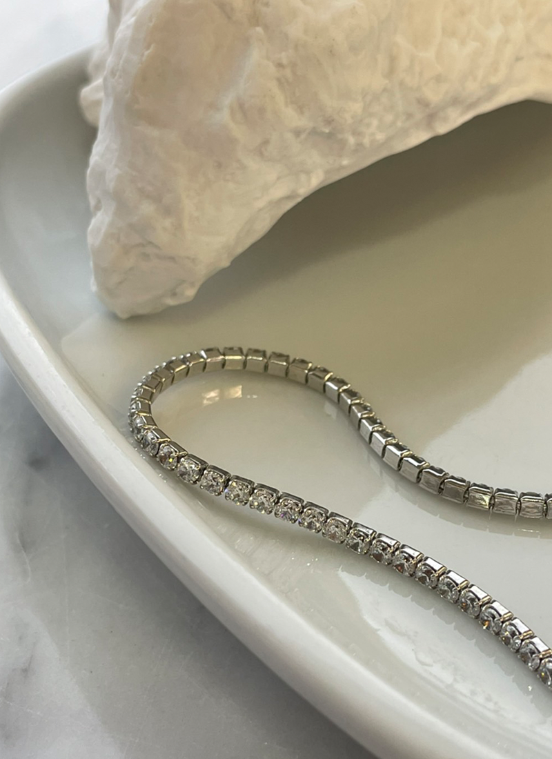 [現貨] [925純銀]排鑽項鍊