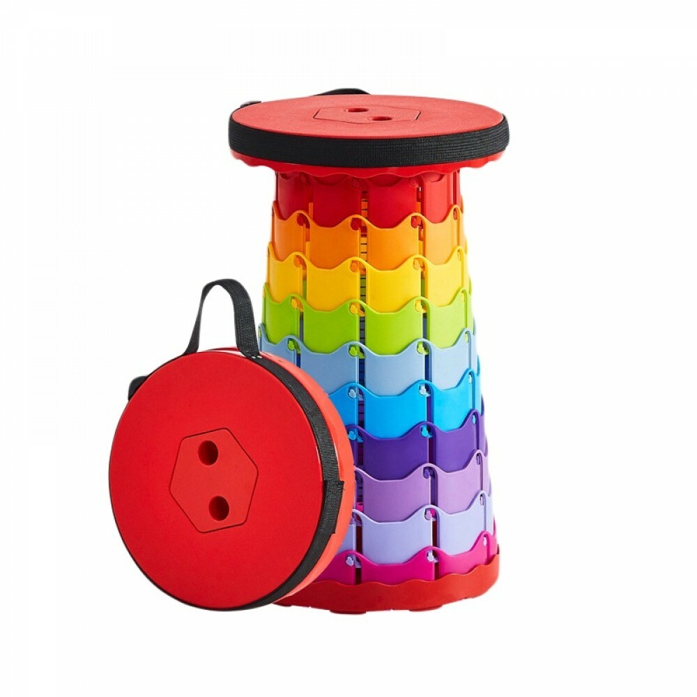 彩虹摺疊椅(顏色隨機)  1入