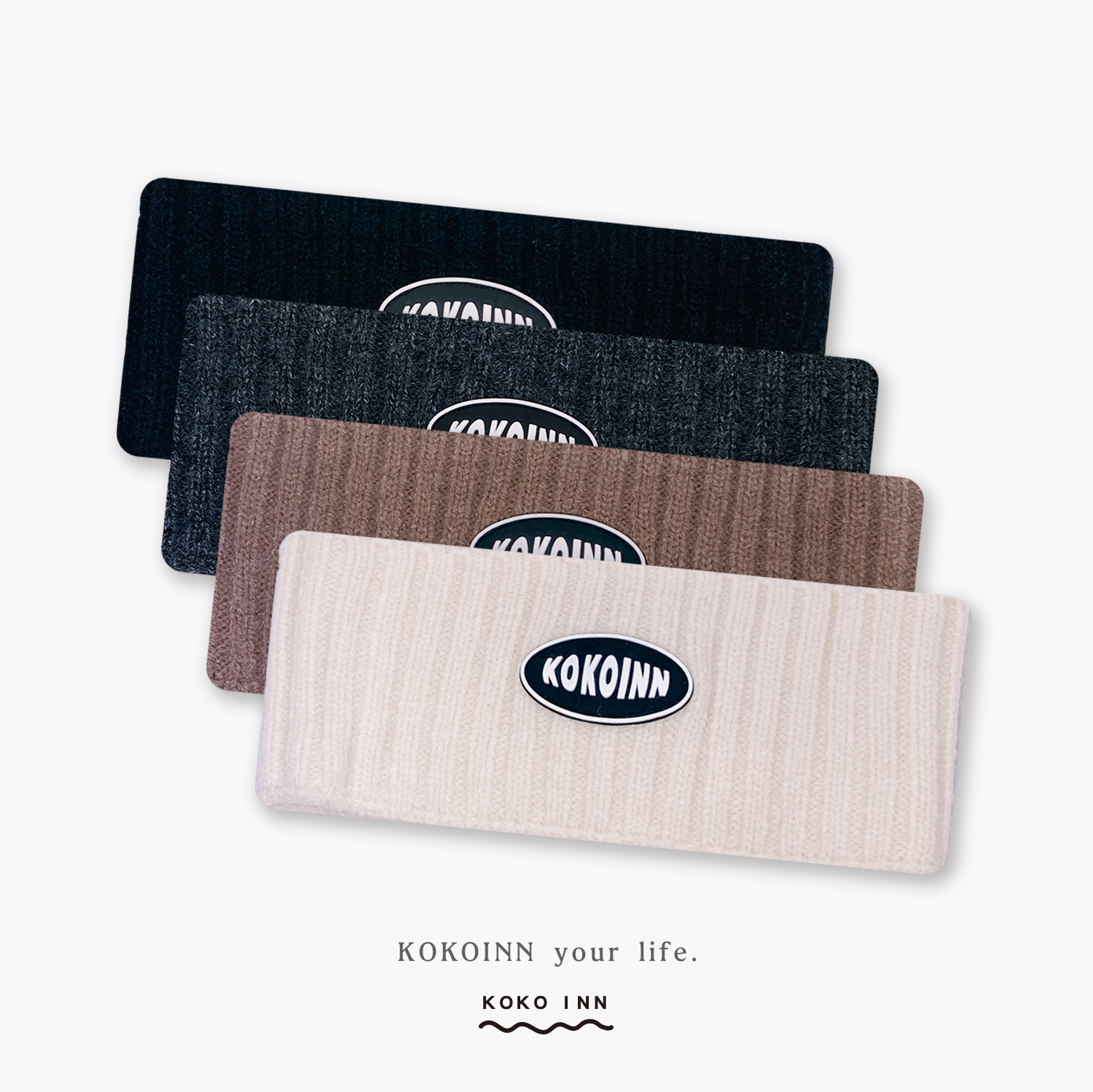 KOKOINN 大地色針織髮帶