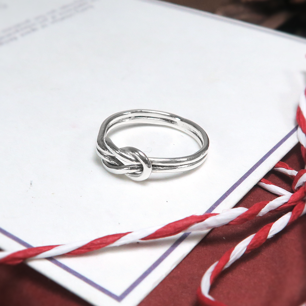 平結戒指 迷你版 手工純銀戒指