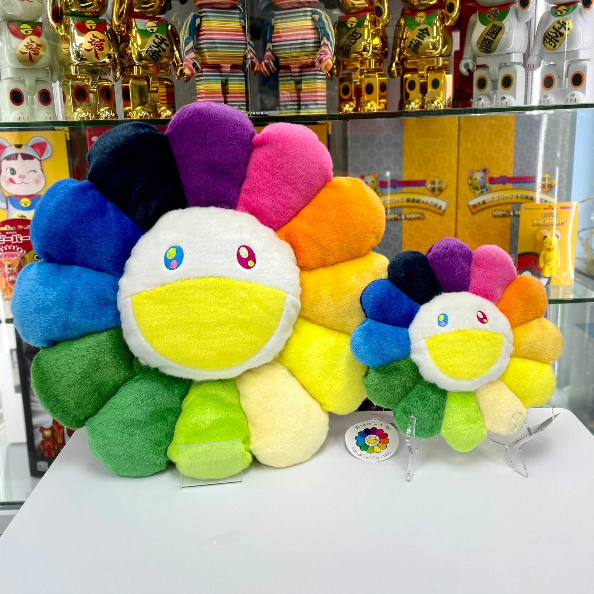 30cm / 60cm Takashi Murakami Flower Cushion (Rainbow & New White)