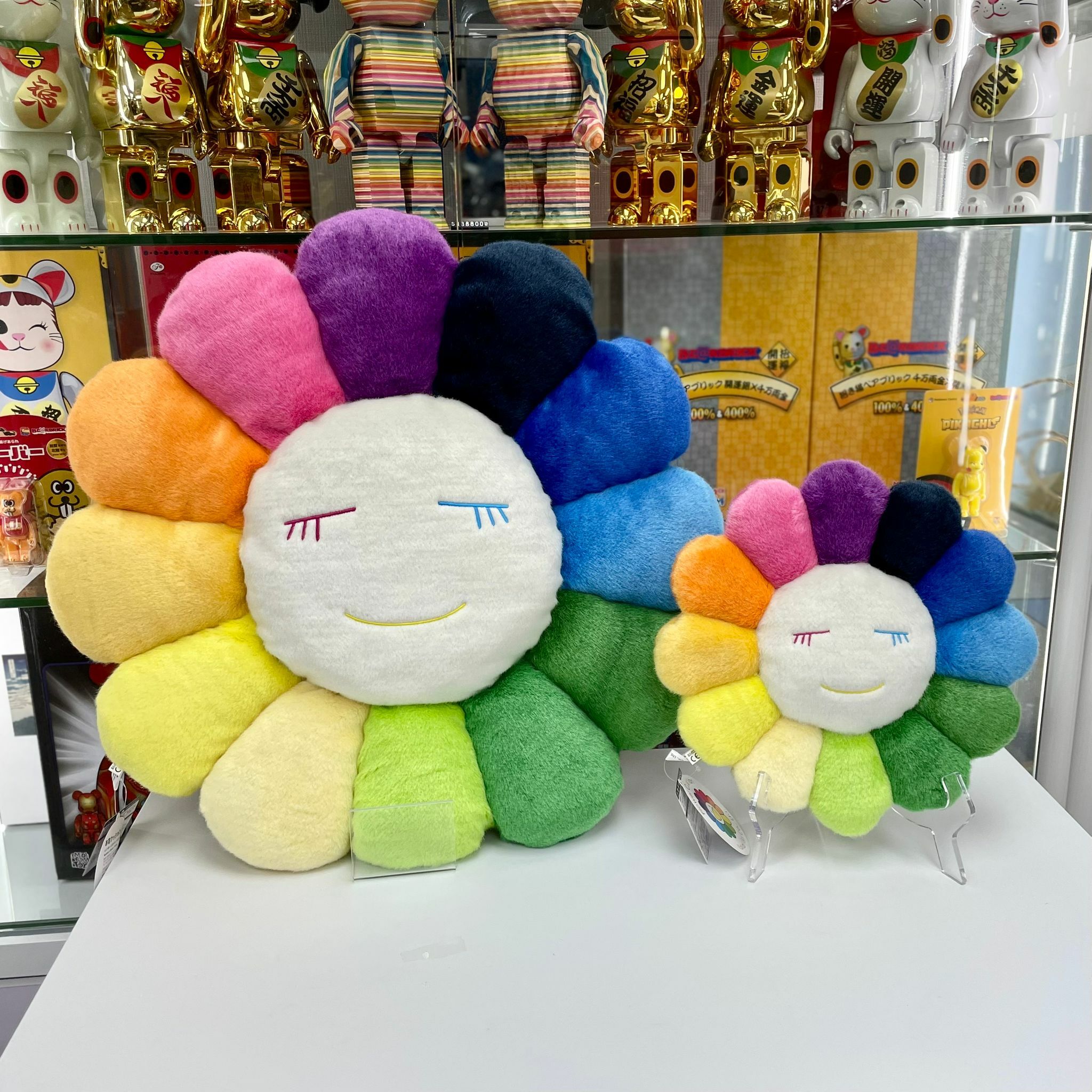 30cm / 60cm Takashi Murakami Flower Cushion (Rainbow & New White)