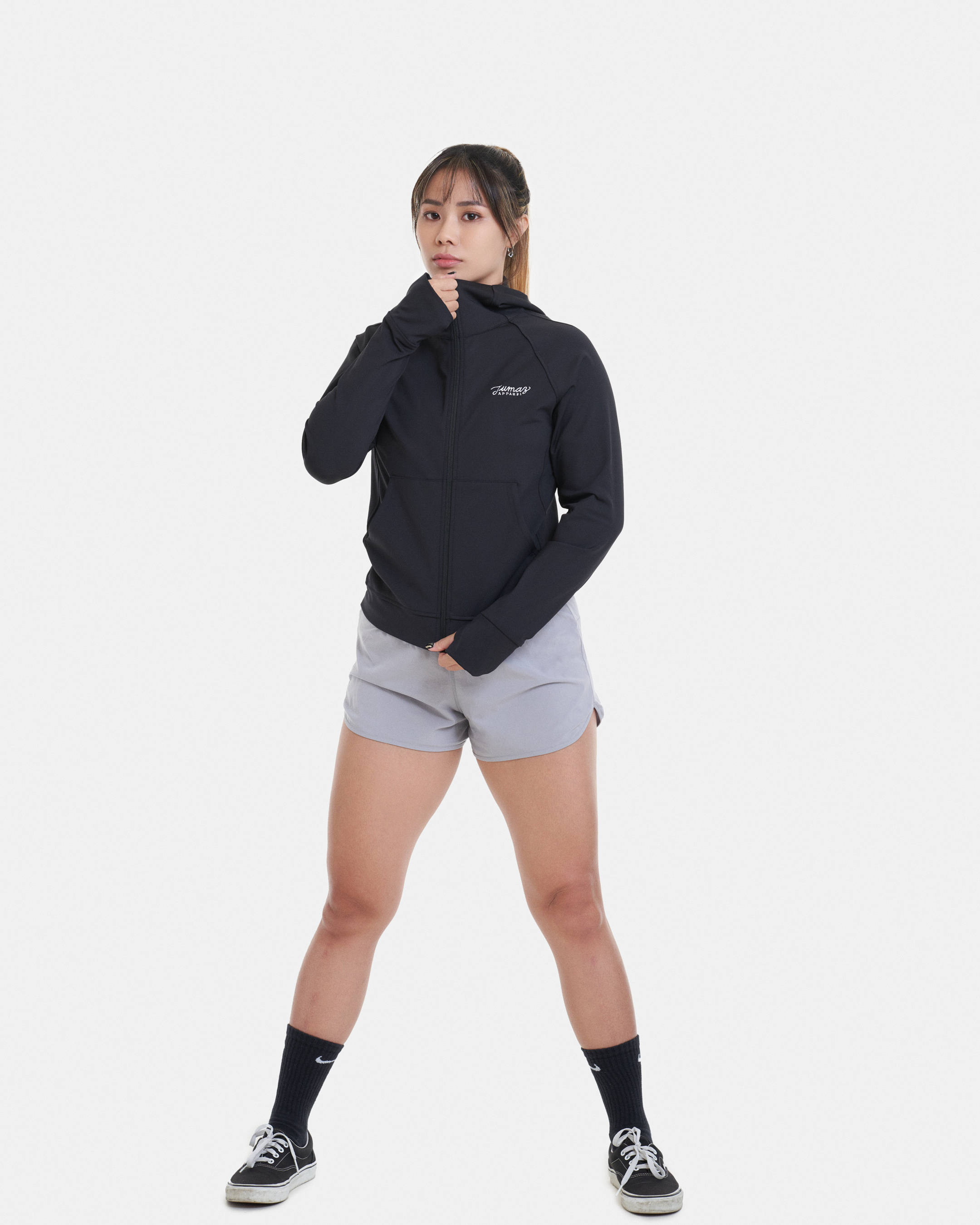 托瑪斯中層連帽女外套（托瑪斯黑）