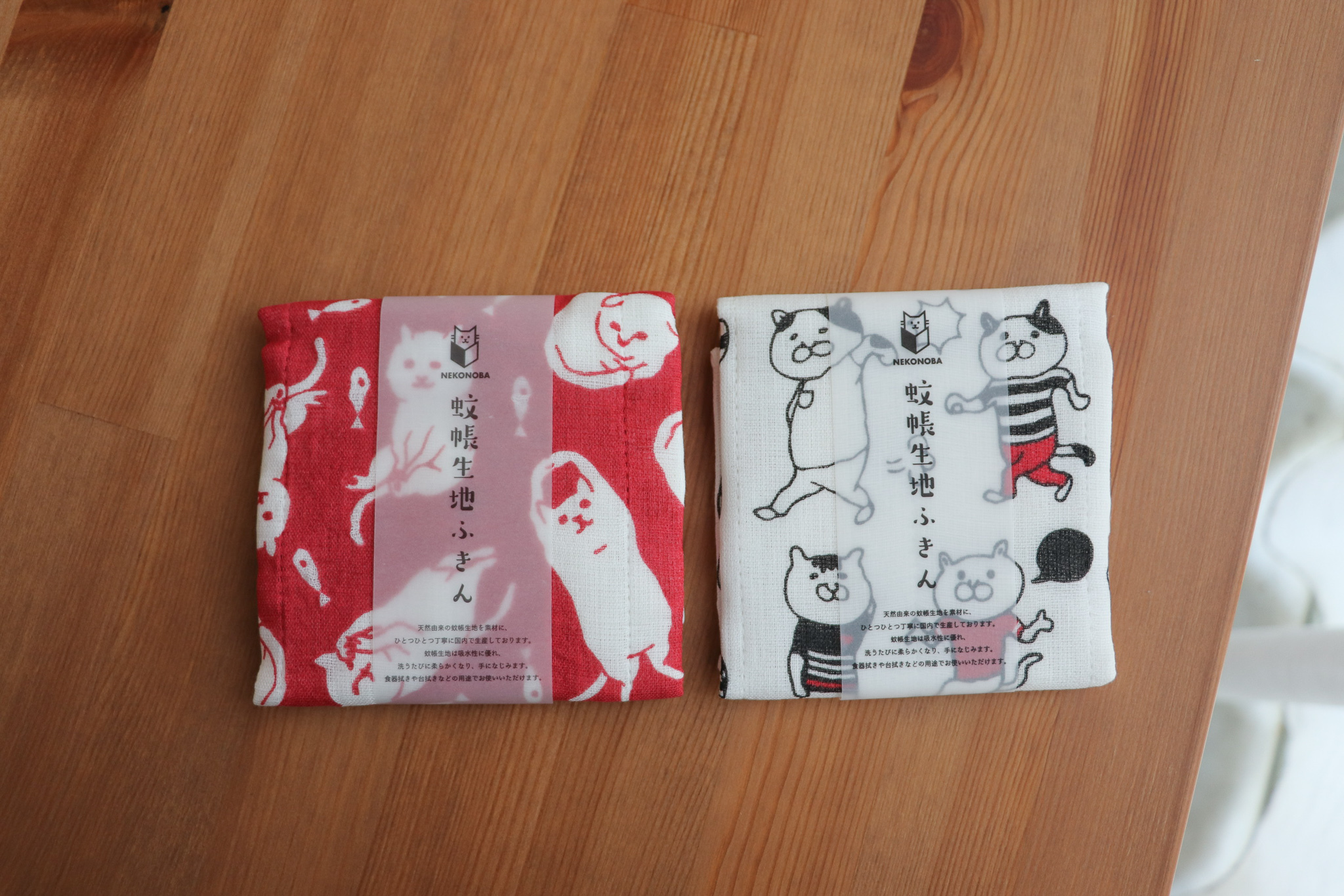 日本 kayakiji 蚊帳生地 貓咪 抹布