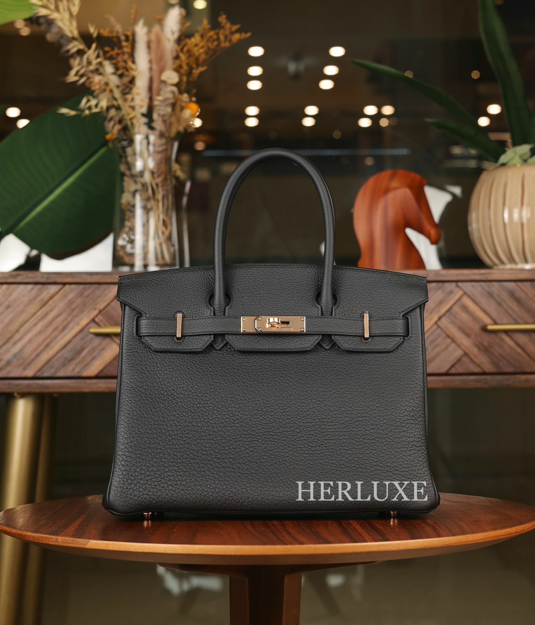 Birkin 30 89 noir cd togo W