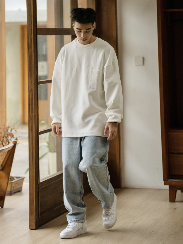 讓你皮膚戀愛的太空棉基礎圓領長袖上衣，真的太好穿了!!