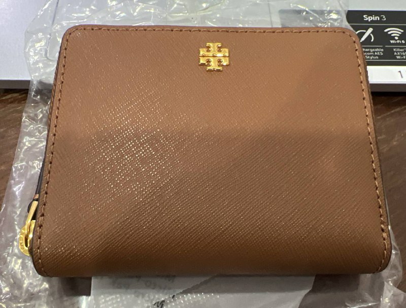 [S] TORY BURCH EMERSON MEDIUM WALLET,MOOSE, 136098-909 (STB221)