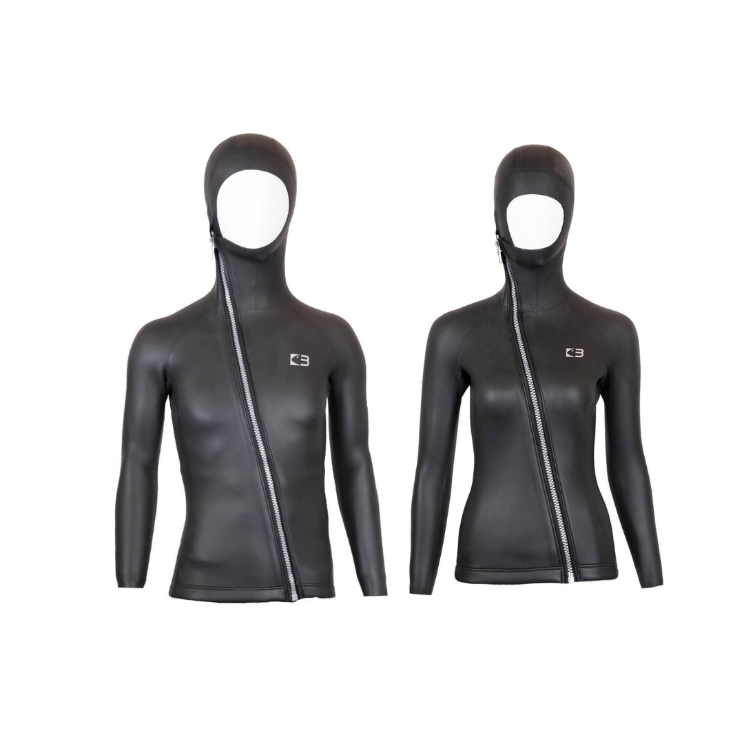 ▲預購-Bestdive-珊瑚海系列-炫彩滑面-頭套拉鍊防寒上衣-男/女款 2026