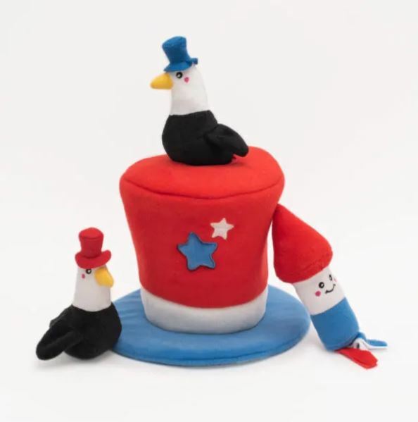Zippy Paws - Zippy Burrow™ - Americana Top Hat