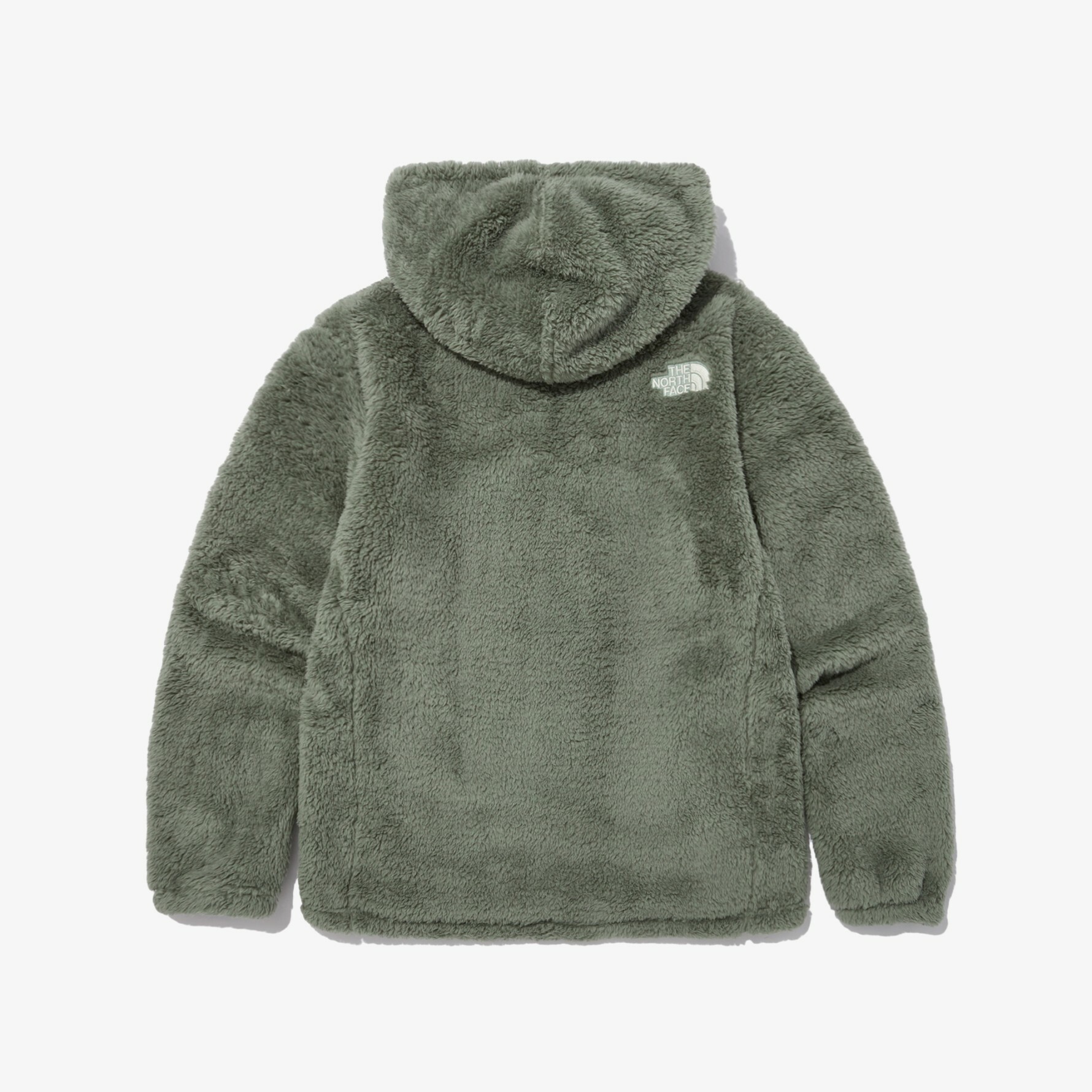 THE NORTH FACE 白標 COMFY EX FLEECE 毛絨 連帽 外套 軍綠 NJ4FN56K