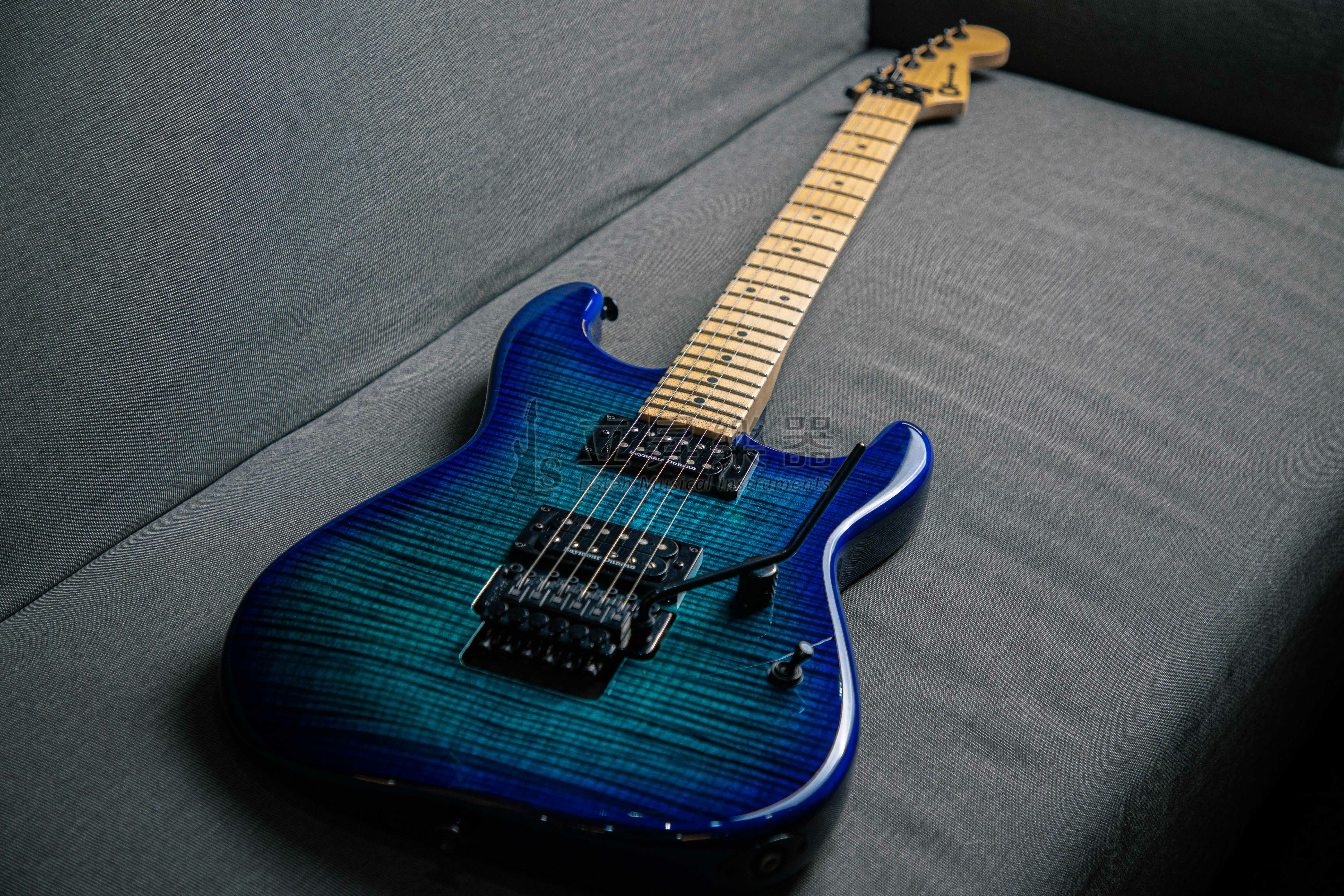 『買就送MONO琴袋』Charvel Pro-Mod San Dimas SD1-2H Floyd Rose Trans Blue Burst 大搖座 電吉他 Seymour Duncan 拾音器 楓木指板 深藍色 墨廠