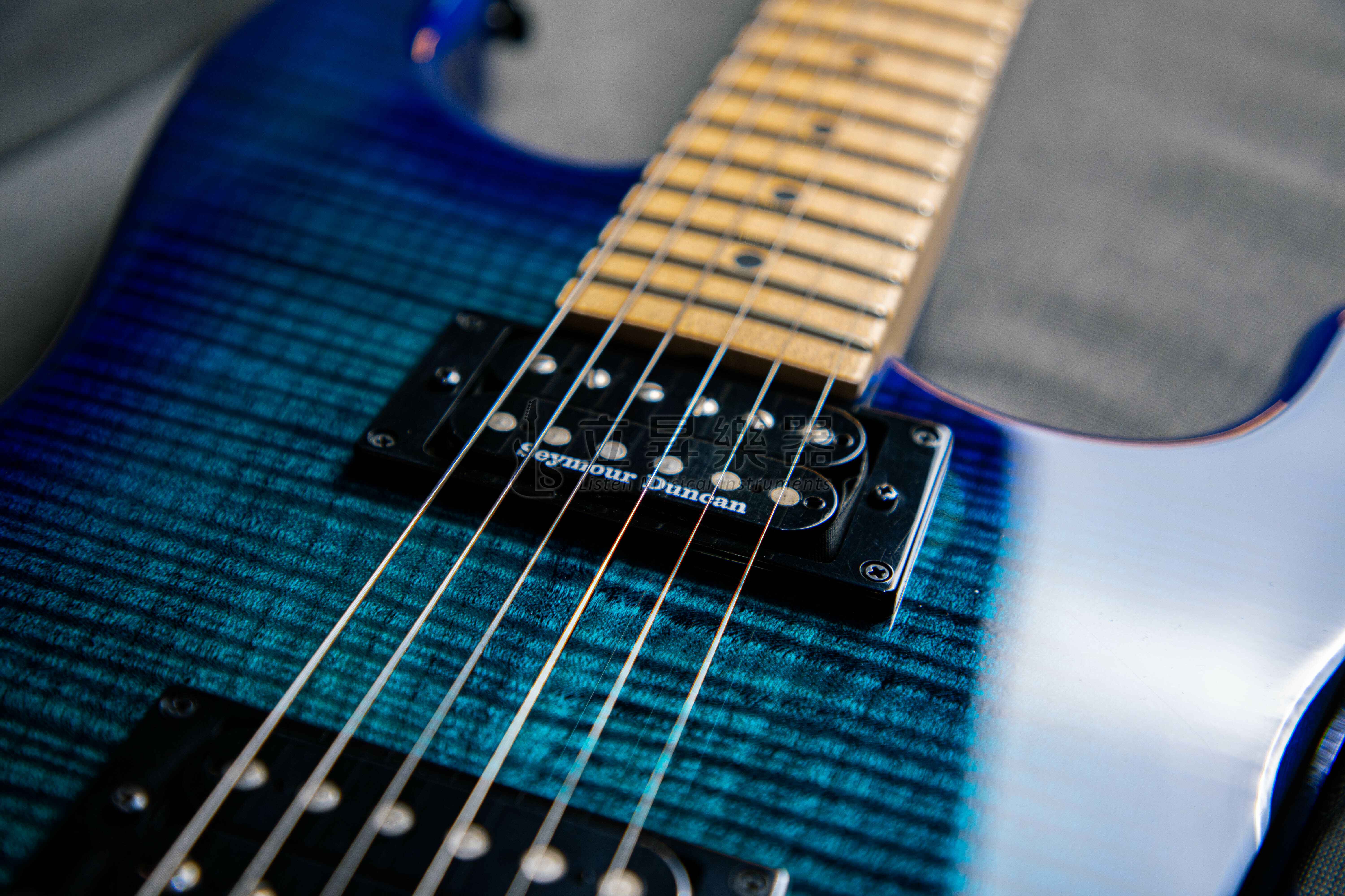 Blue 『買就送MONO琴袋』Charvel Pro-Mod San Dimas SD1-2H Floyd Rose Trans Blue Burst 大搖座 電吉他 Seymour Duncan 拾音器 楓木指板 深藍色 墨廠 第 3 張圖片｜三峽吉他 / Bass