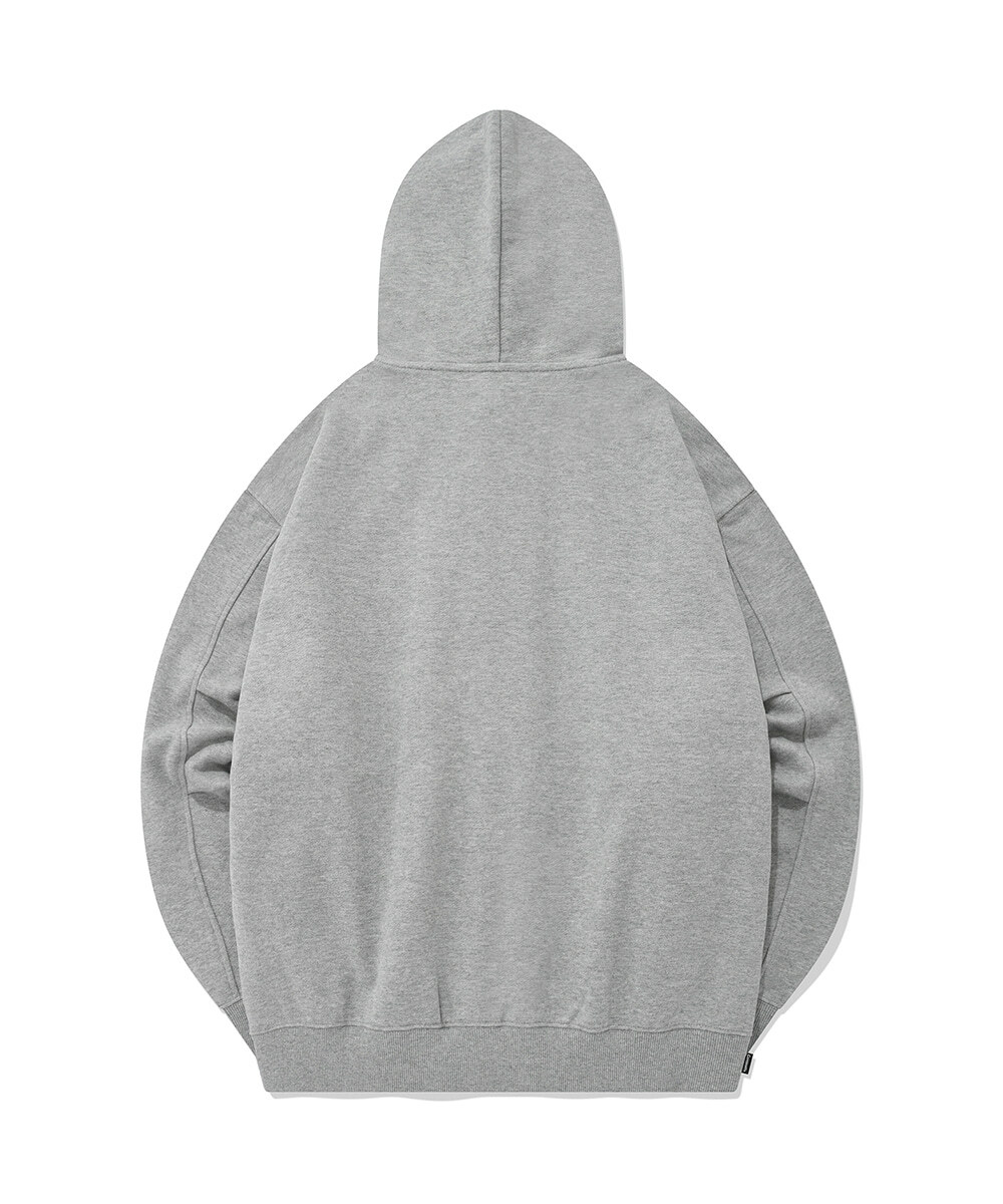 COVERNAT C-LOGO 連帽 鈕扣夾克外套 灰色