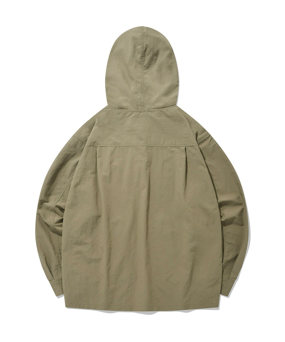 COVERNAT 小logo 素色簡約 帽T 夾克 卡其色