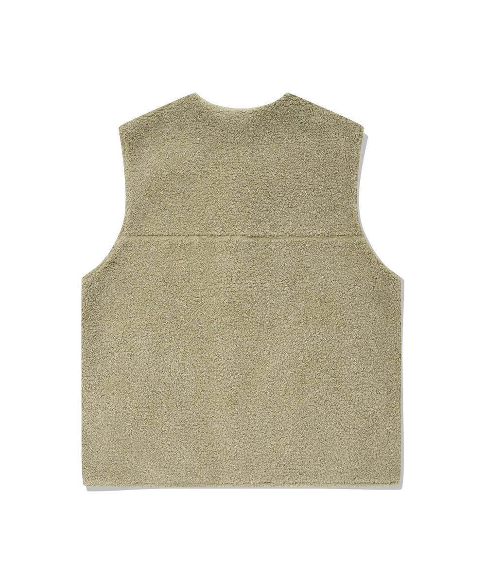 COVERNAT  雙面背心 鼠尾草綠/米白色