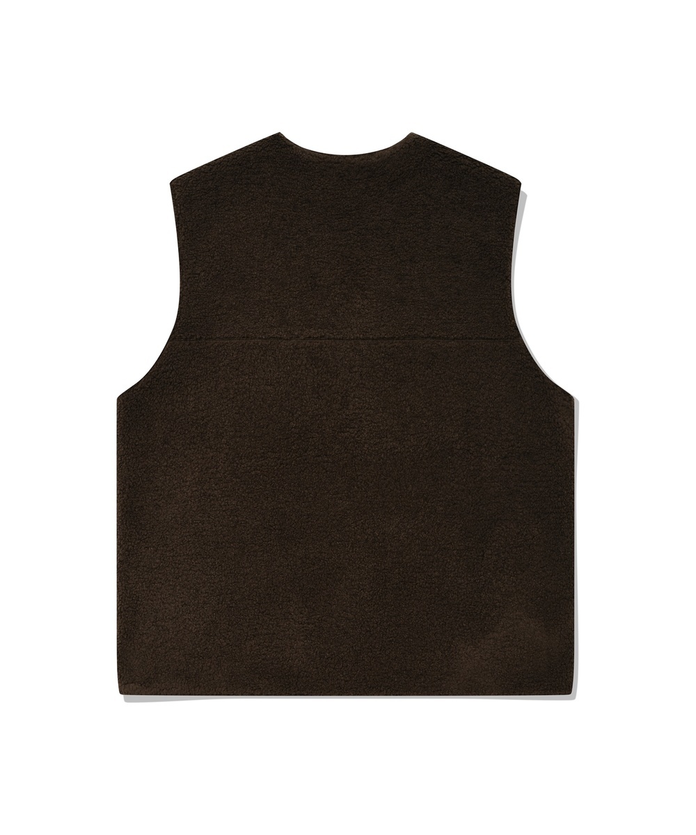 COVERNAT  雙面背心 棕/橄欖綠色