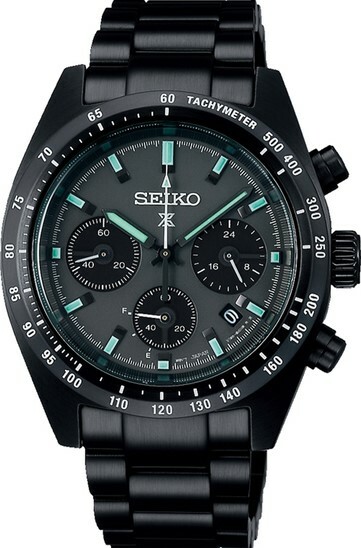 萬年鐘錶 - SEIKO PROSPEX  SPEEDTIMER太陽能三眼計時腕錶  全黑款平價石英熊貓錶 SSC917P1 /  V192   錶徑39MM