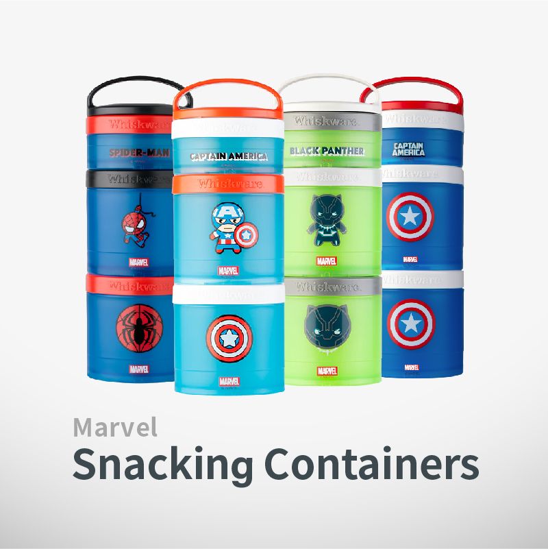 Whiskware®|Snacking Containers|趣味三層零食收納盒|Marvel 特別款