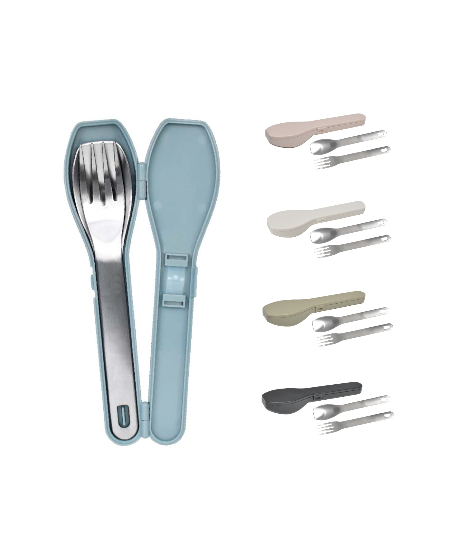 日本製Sugar Land 莫蘭迪色不鏽鋼餐具叉匙組(5色可選)|安琪兒婦嬰百貨
