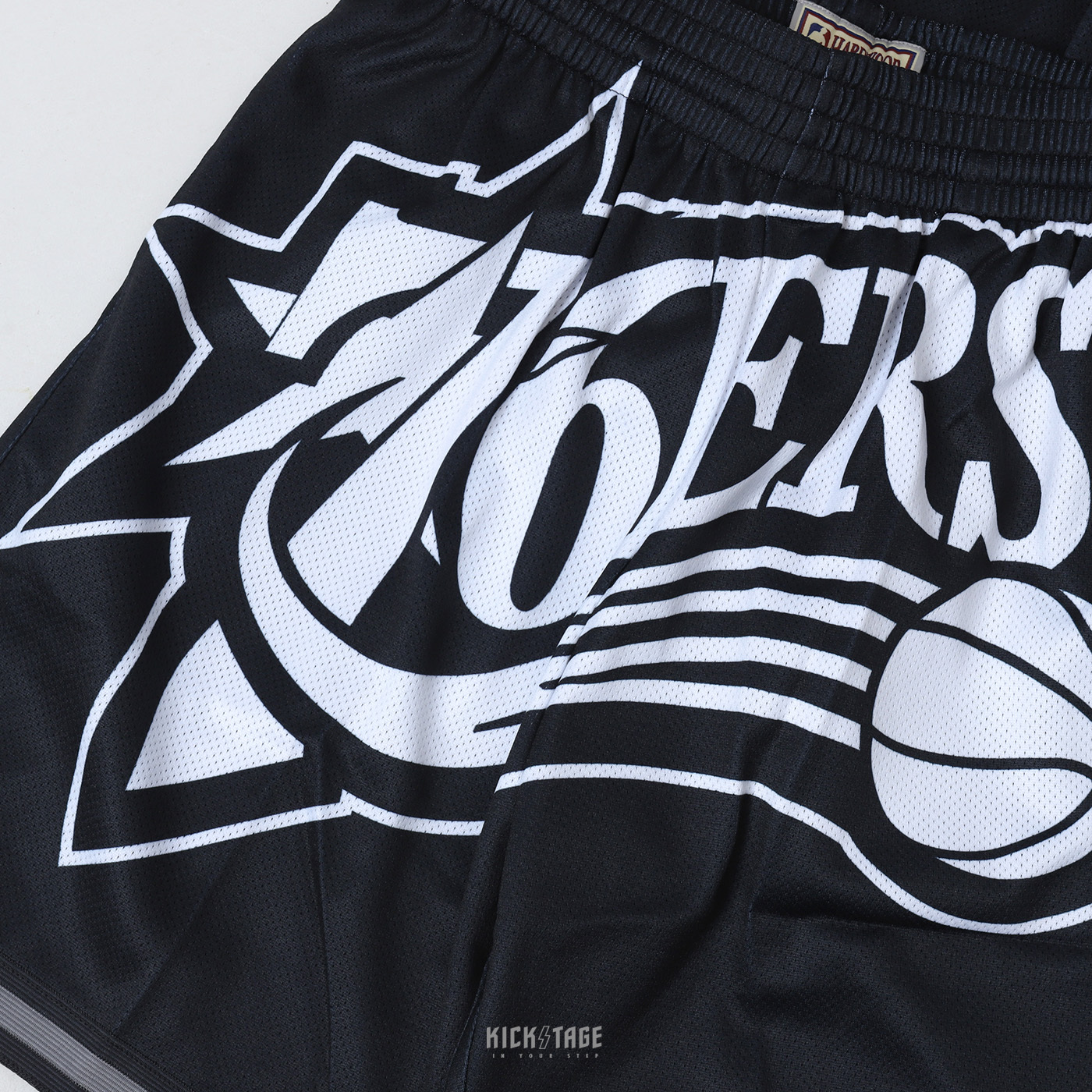 MITCHELL & NESS M&N NBA BIG FACE 3.0 SHORT 黑白魔術76人