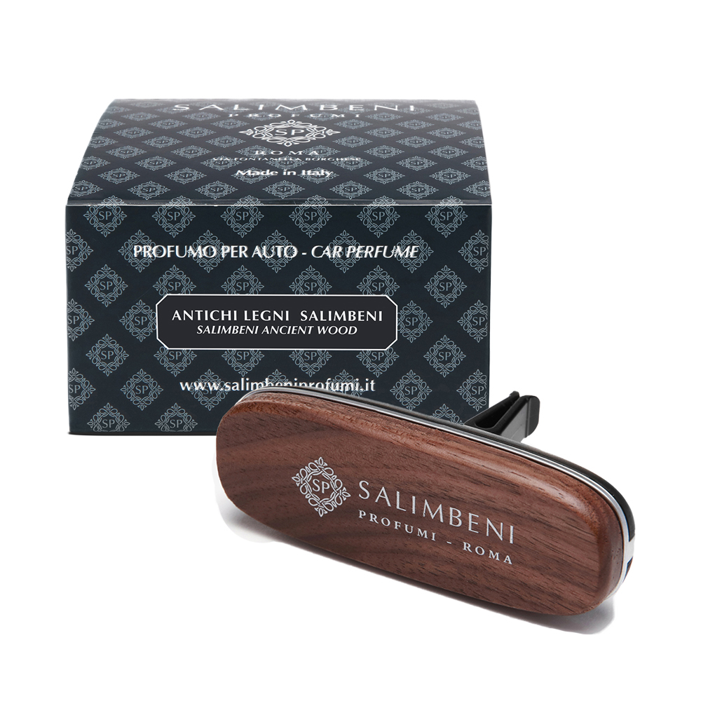 Salimbeni 萬神殿古木 360°萬用香氛車夾(胡桃木)