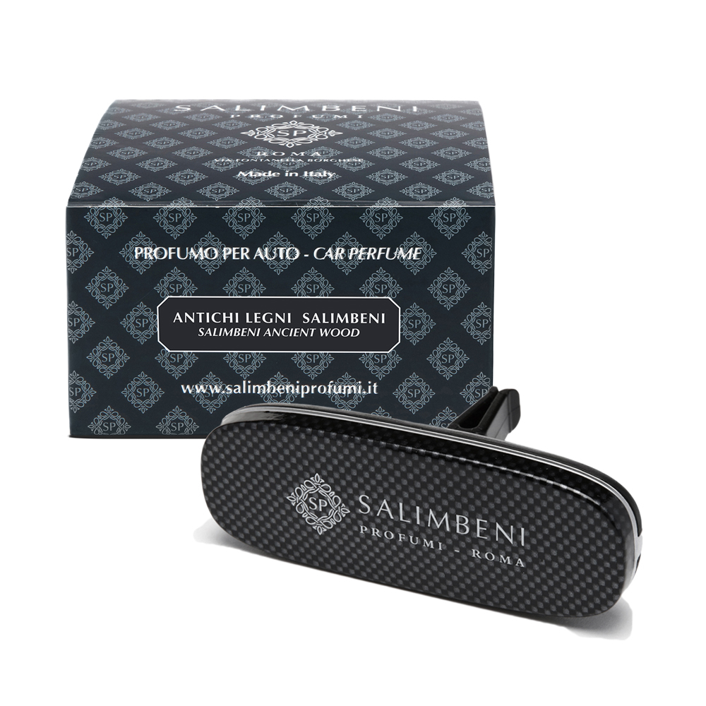 Salimbeni 萬神殿古木 360°萬用香氛車夾(碳纖維)