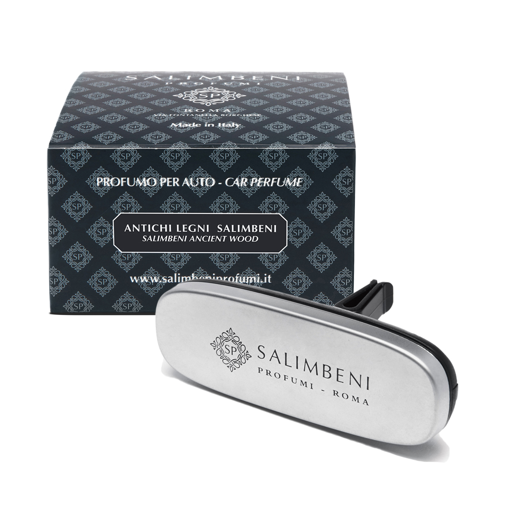 Salimbeni 萬神殿古木 360°萬用香氛車夾(鉻合金)
