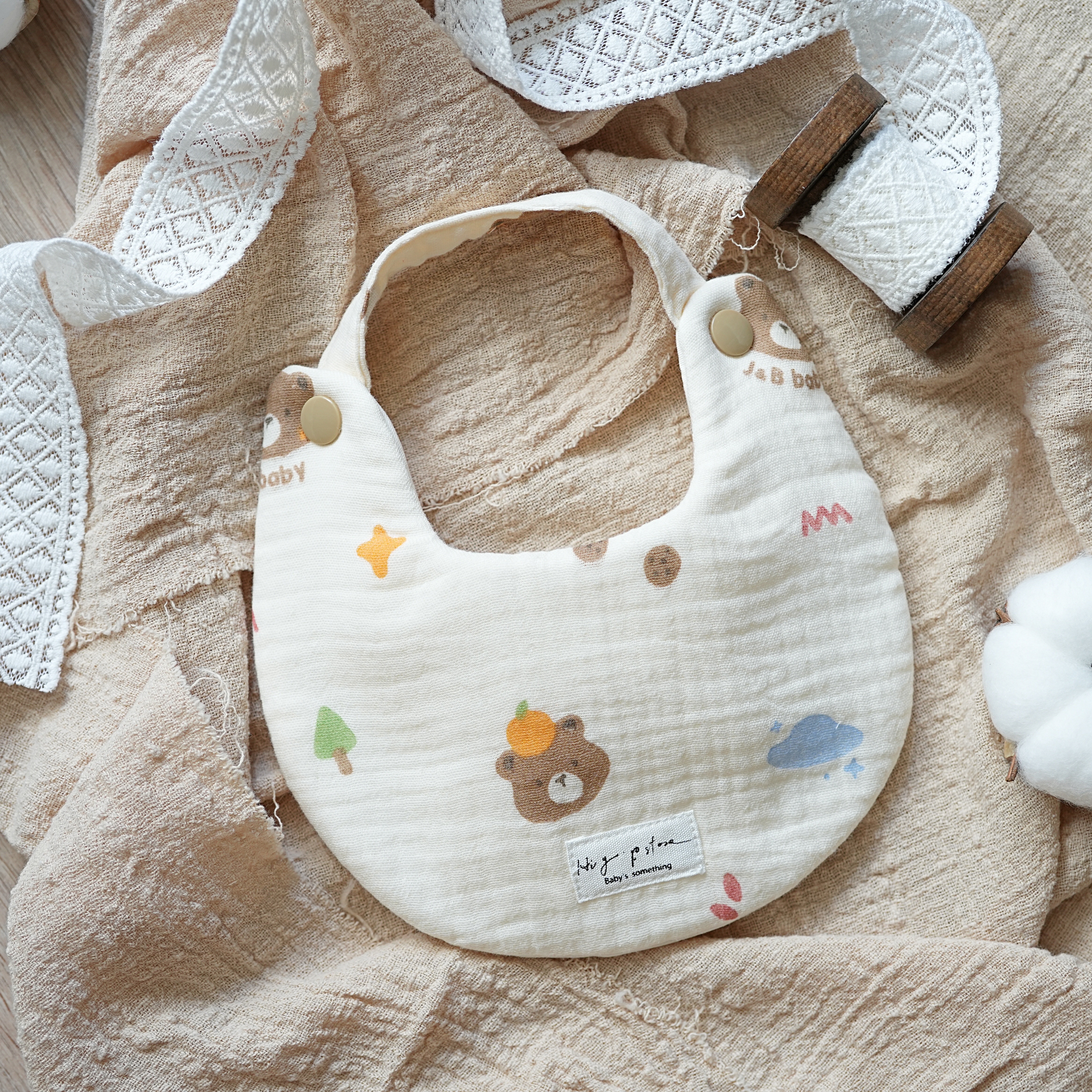 Hi Y.P store-手作圍兜-可可小熊