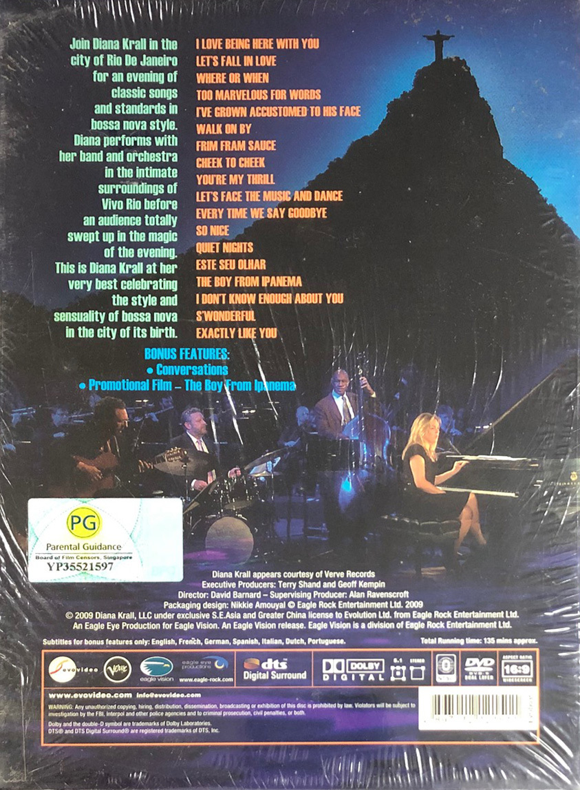DIANA KRALL-LIVE IN RIO (DVD)