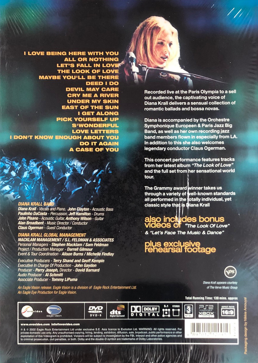 DIANA KRALL-LIVE PARIS(DVD)