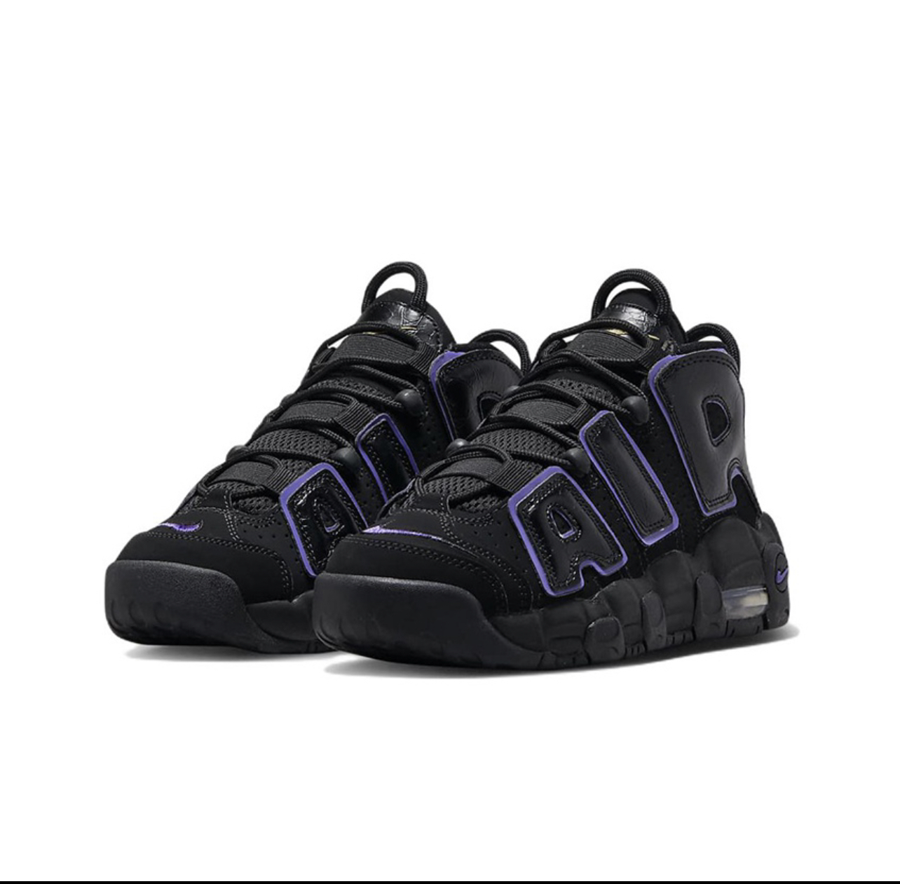 Nike Air More Uptempo G女鞋黑紫 大Air 氣墊 DX5954-001 NOV LU
